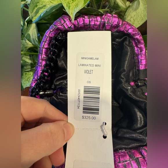 Maria La Rosa Made in Italy Mini Game Woven Clutch - Picture 5 of 7